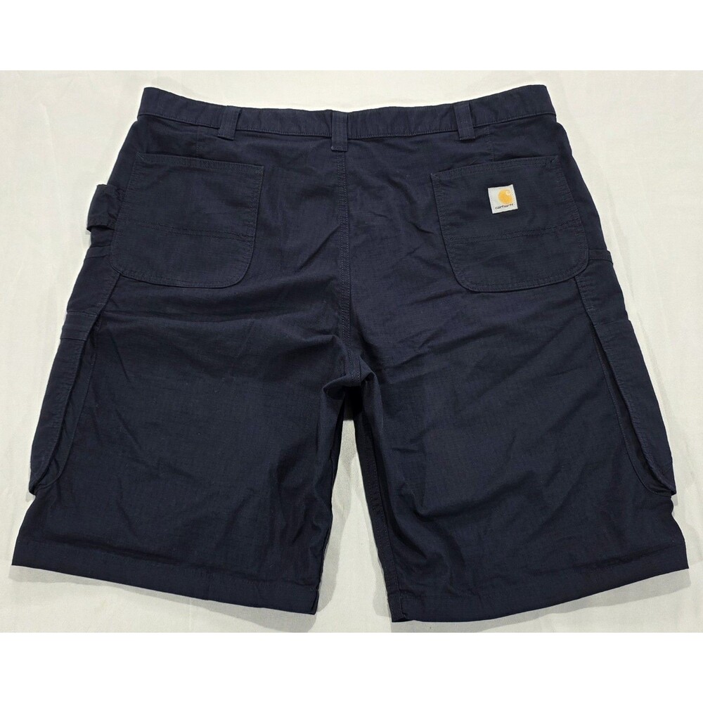 Carhartt Force Broxton Cargo Shorts Navy Men's 42 Ripstop Relaxed Fit Gorpcore